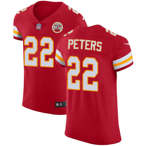 Nike Chiefs #22 Marcus Peters Red Team Color Men's Stitched NFL Vapor Untouchable Elite Jersey - Click Image to Close